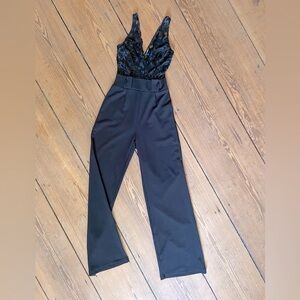 Black Fashion Nova Romper XS
